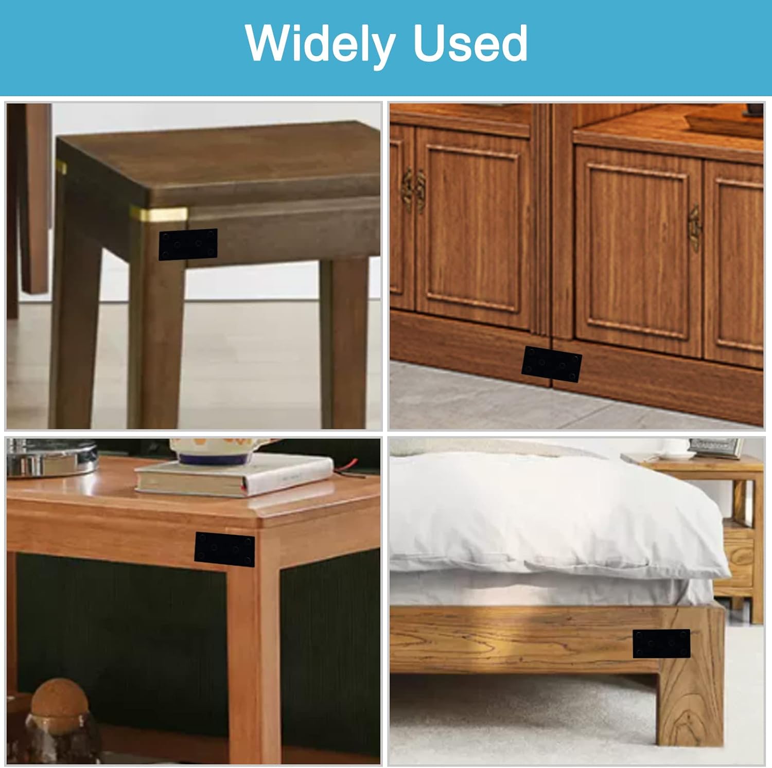 Secure Durable Mend Plates for Wood furniture