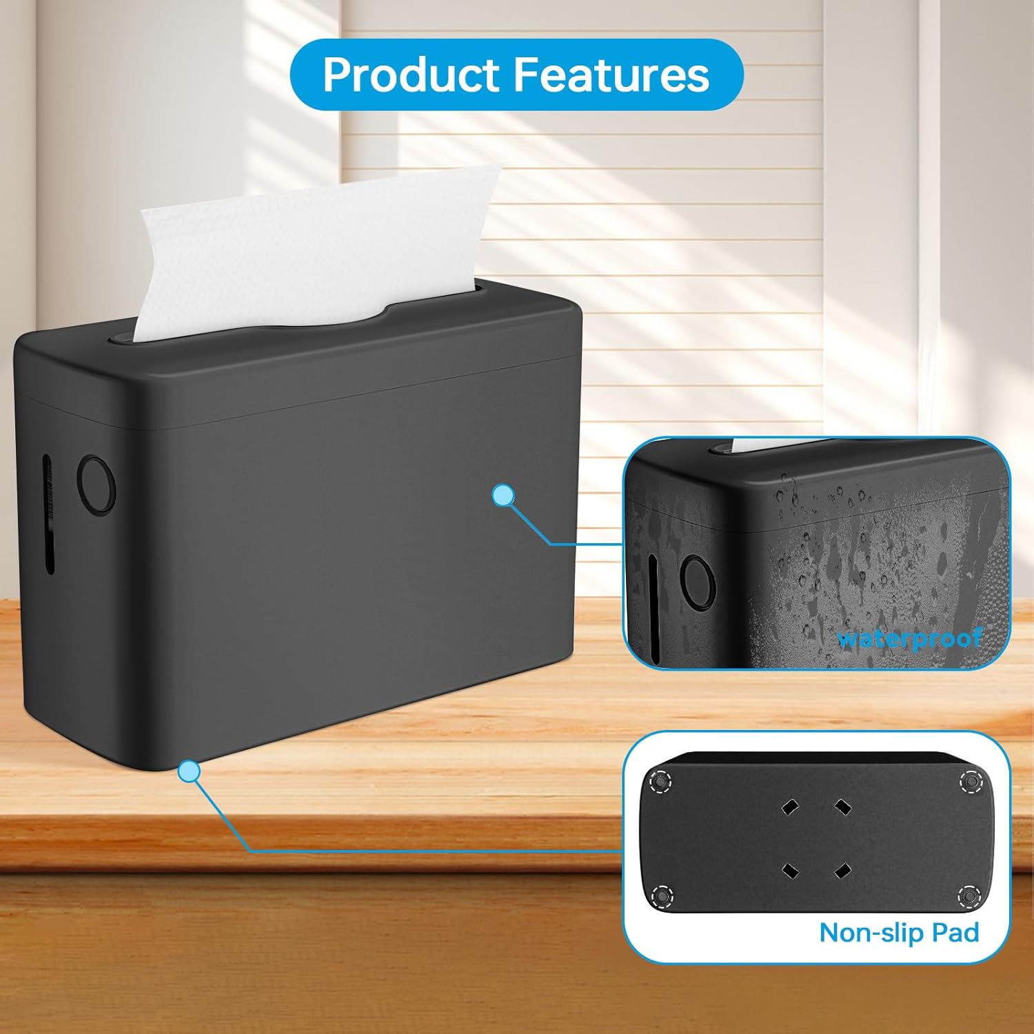 Premium Black Hand Towel Dispenser
