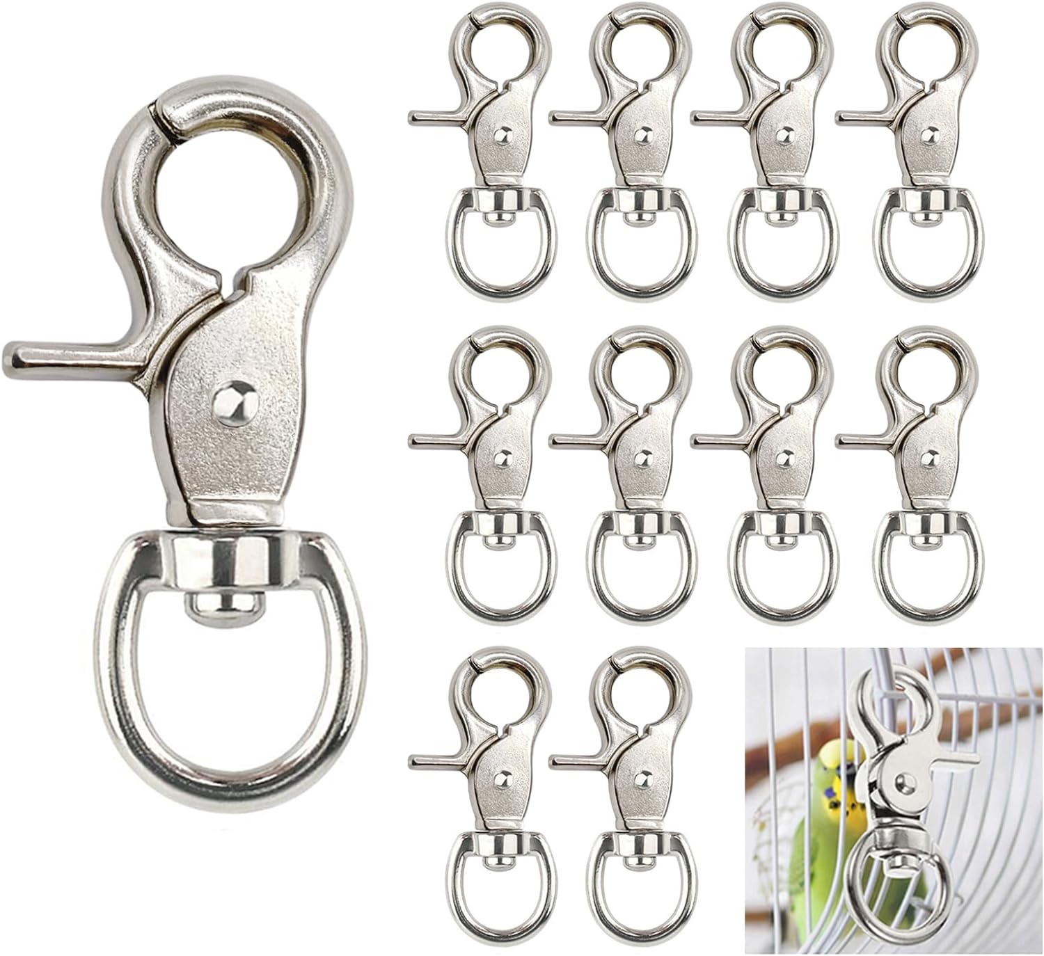 10PCS Durable Trigger Snaps Zinc Alloy Open Design Easy to Install