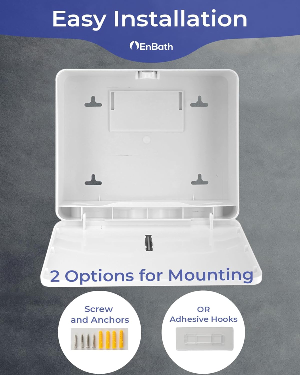 EnBath Wall-Mounted Folded Towel Dispenser