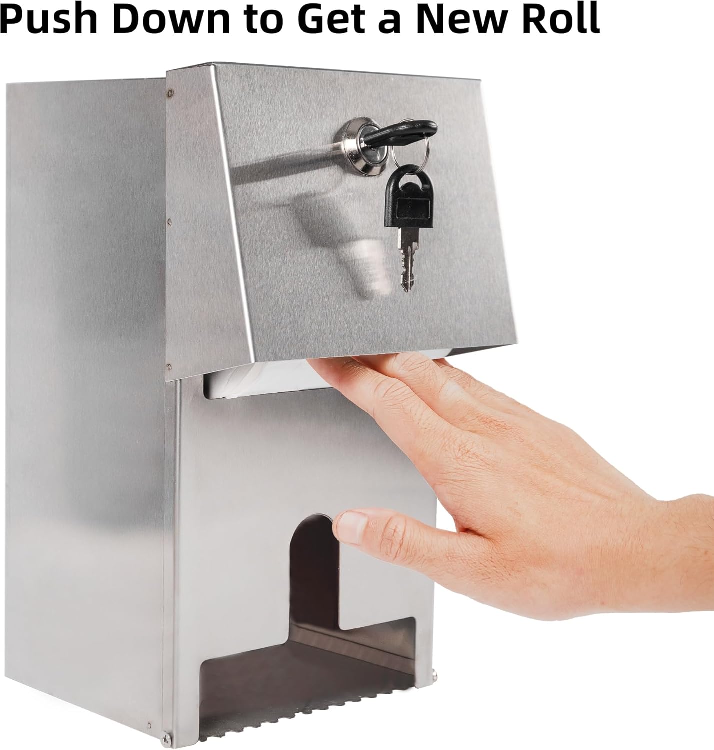 Commercial Double Rolls Toilet Paper Dispenser with Lock
