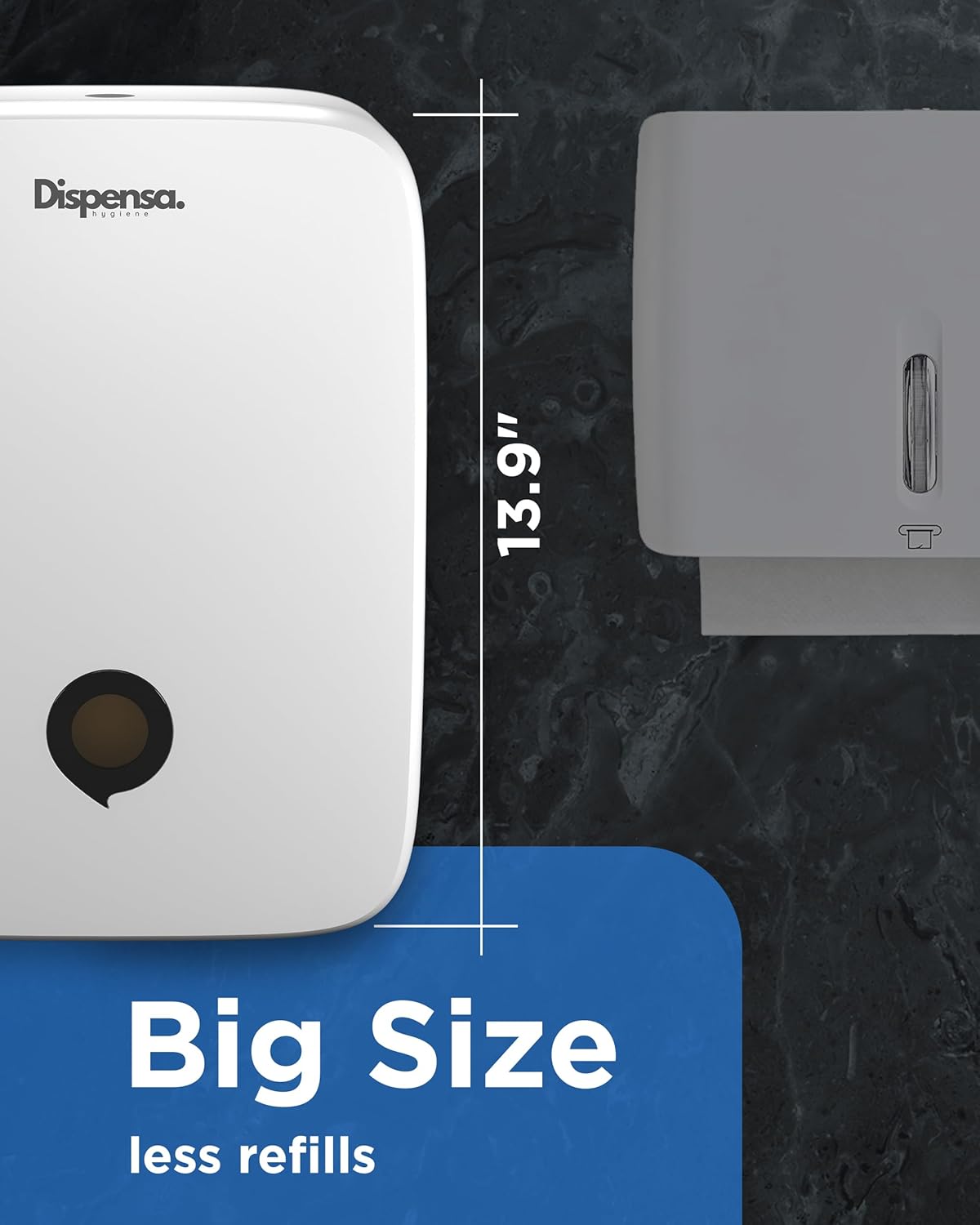 Multifold Commercial Paper Towel Dispenser Wall Mount - Sturdy Durable Modern Design White