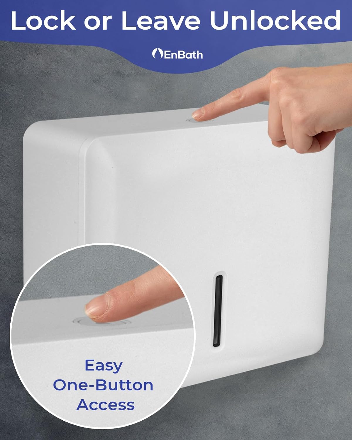 EnBath Wall-Mounted Folded Towel Dispenser