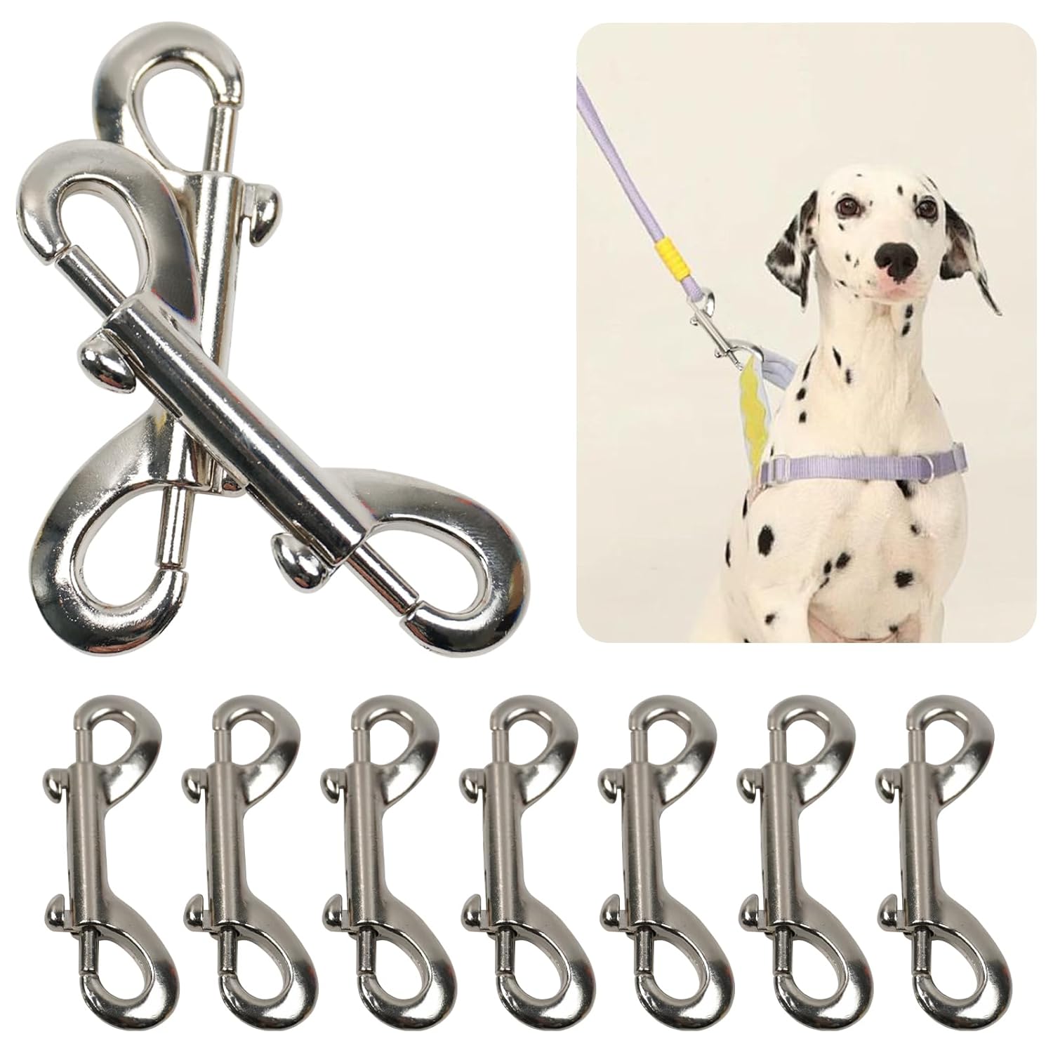 SPNKMJUJ Double-Ended Bolt Snap Clips for Pets