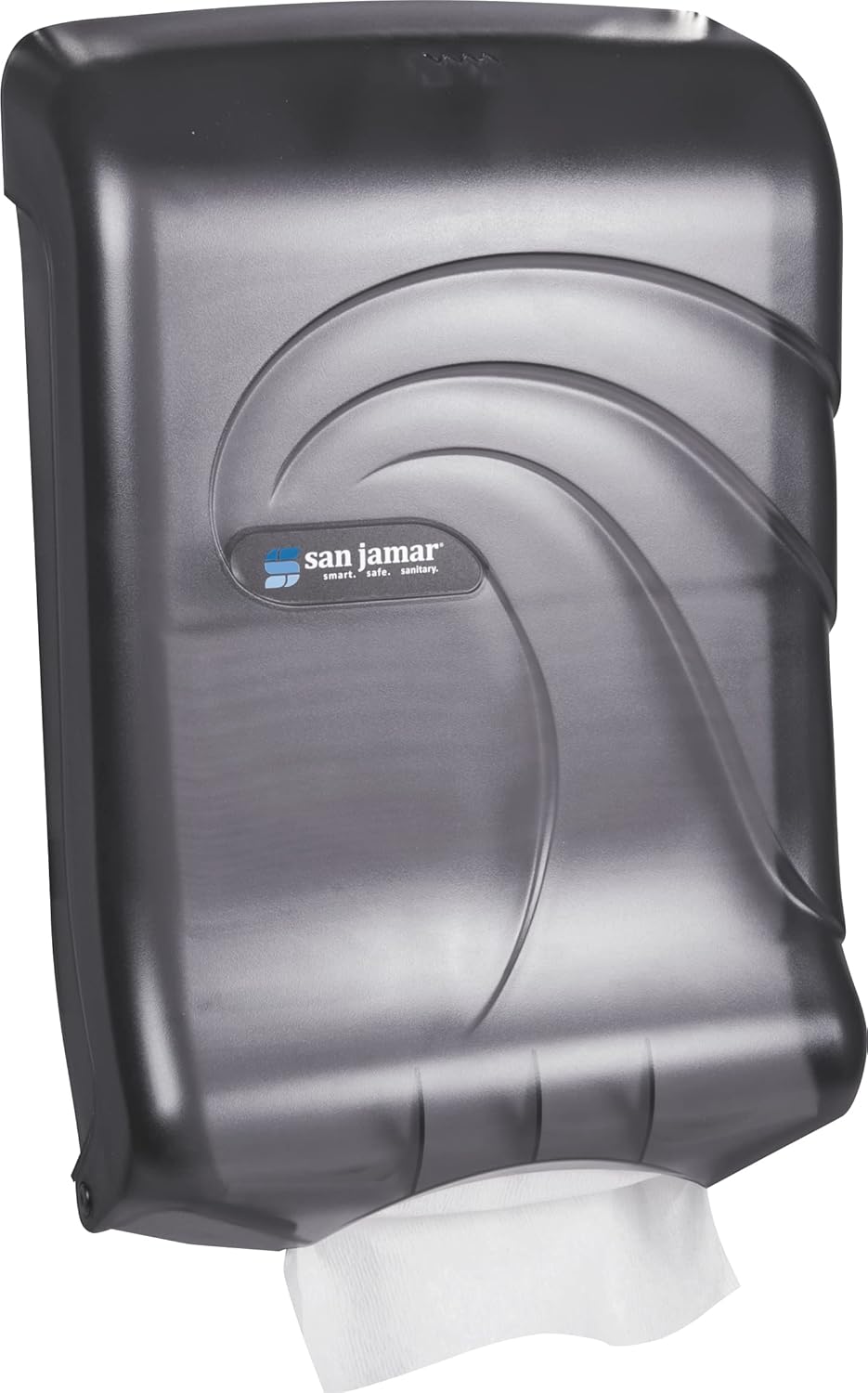 San Jamar UltraFold Plastic Paper Towel Dispenser for Bathroom Black