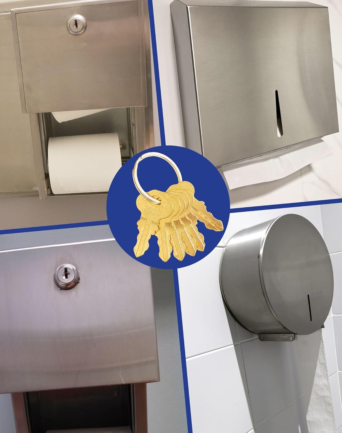 6-Pack Badogrio bathrooms 2055 dispenser key Bradley compatible