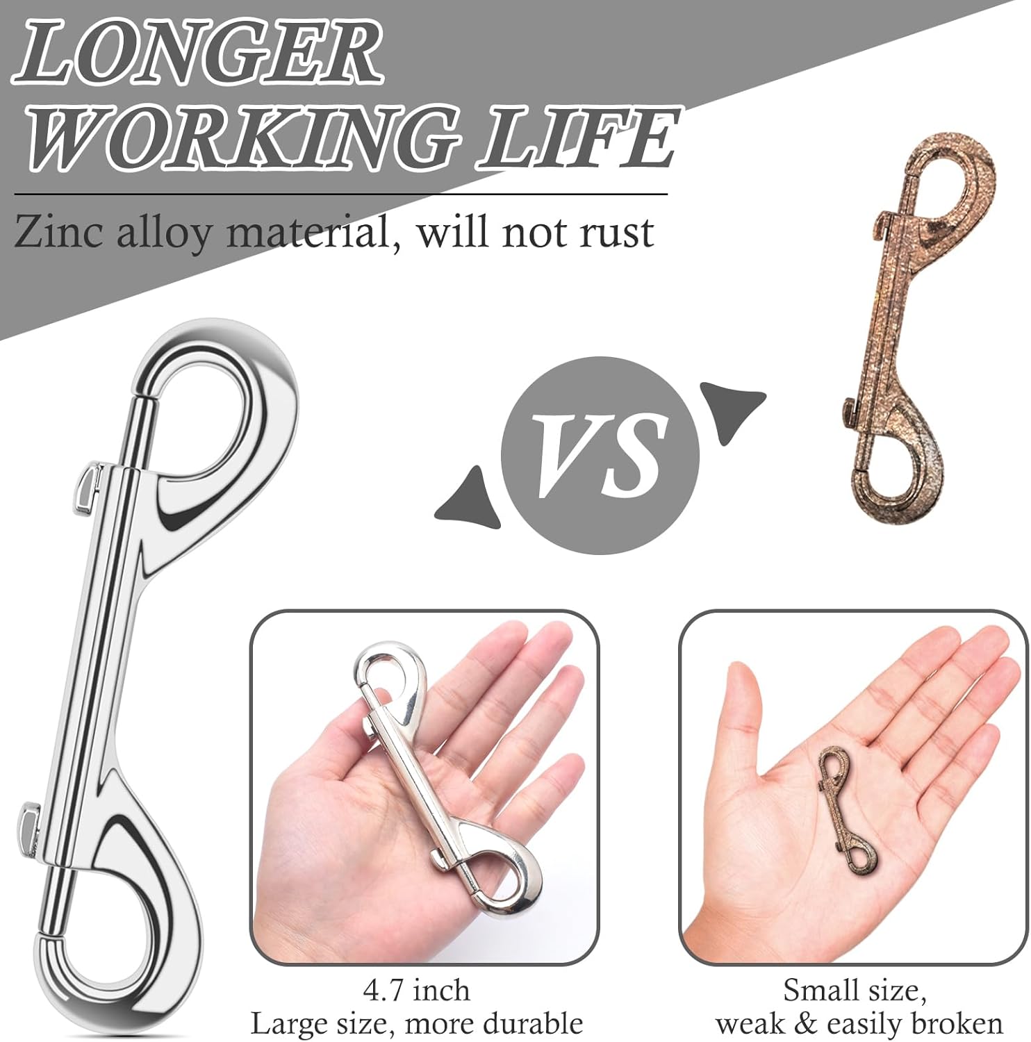 ERKOON Double-E Easy-Opening Heavy-Duty Pet and Hobby Snaps