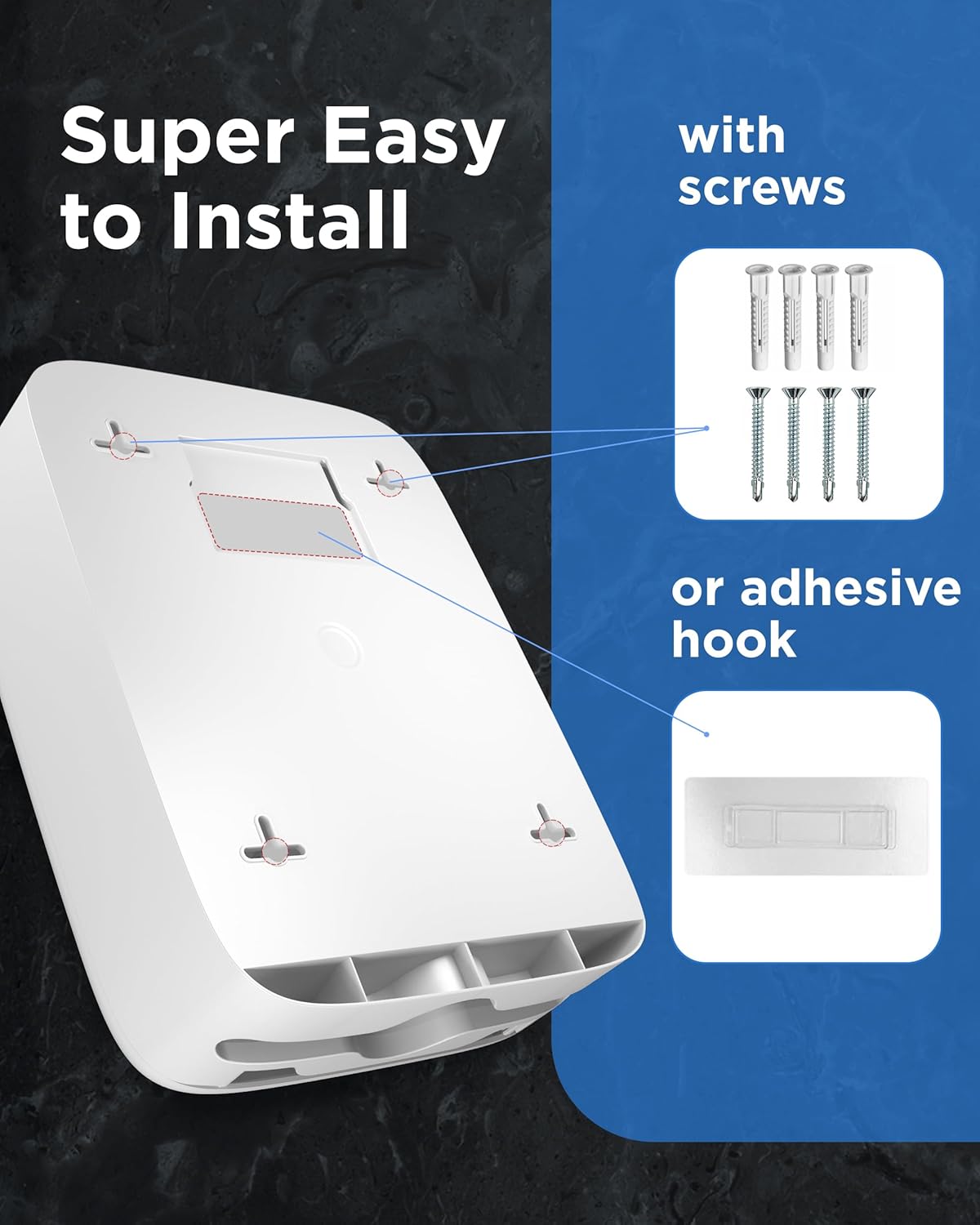 Multifold Commercial Paper Towel Dispenser Wall Mount - Sturdy Durable Modern Design White