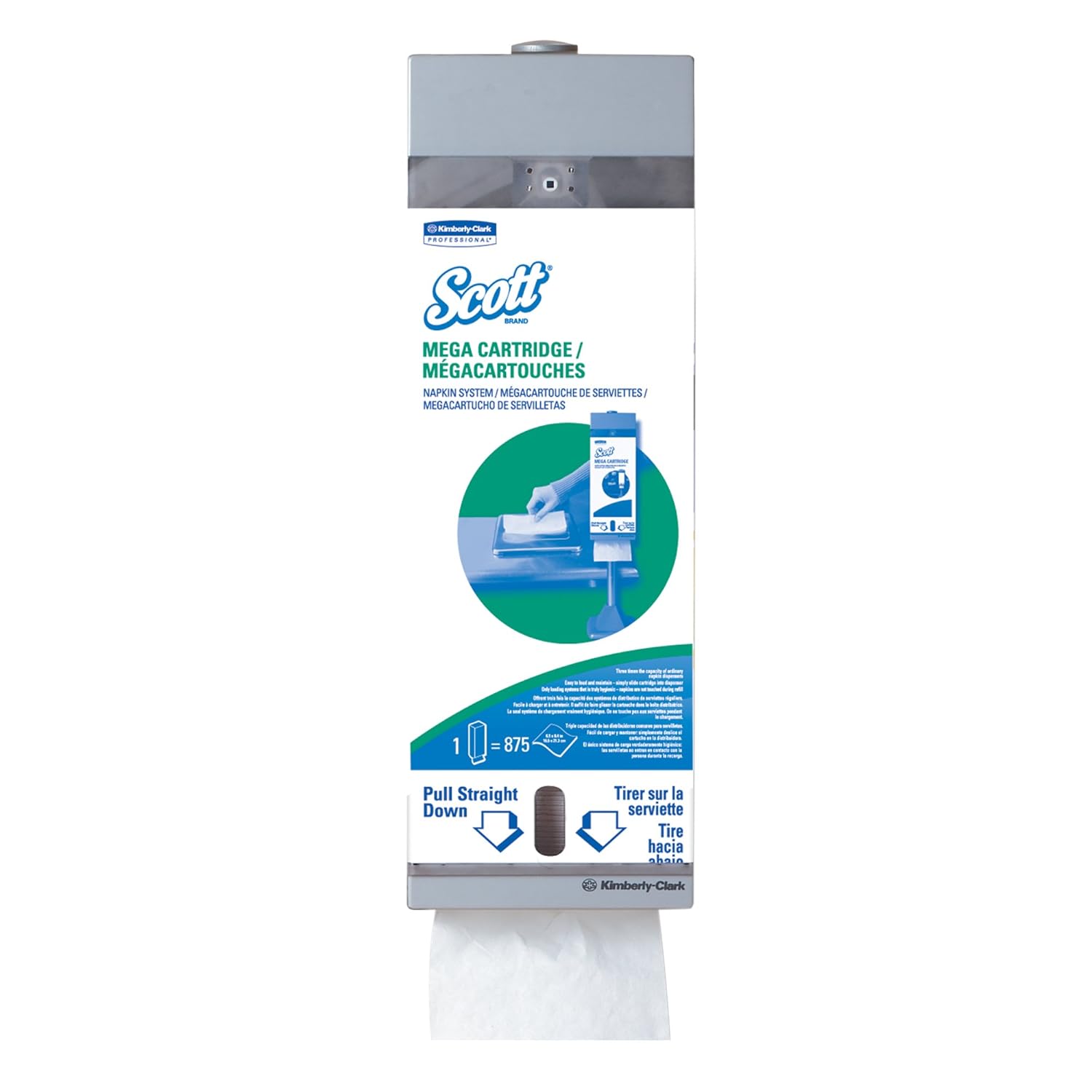 Scott Mega Napkins Disposin Easy WallHang Scott Mega Cartridge Napk