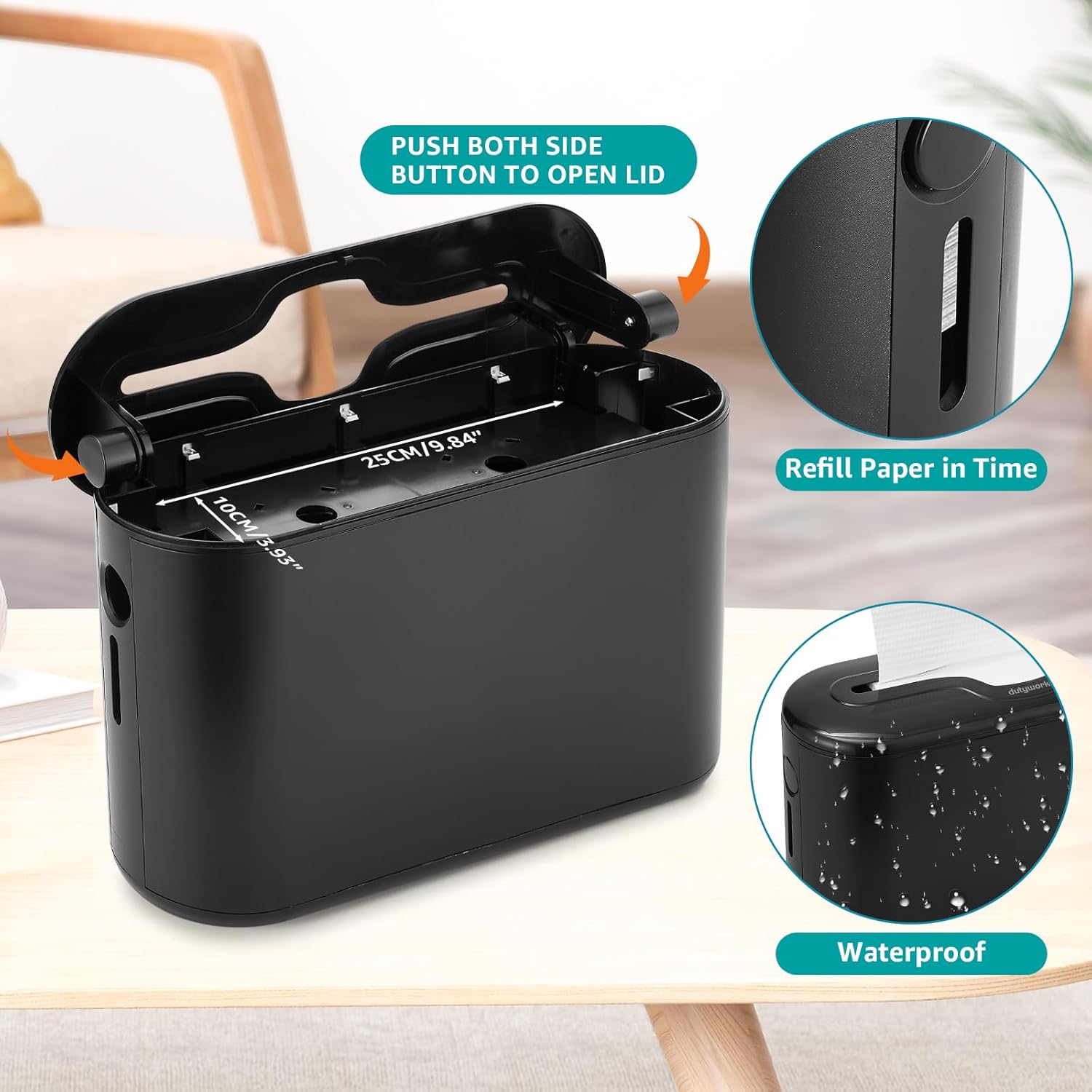 DUTYWORKS Multifold Paper Towel Dispenser Countertop Black