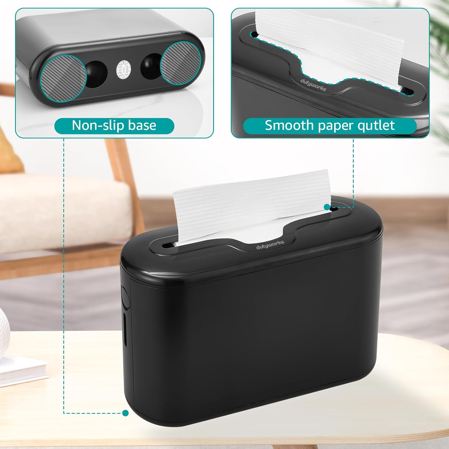 DUTYWORKS Multifold Paper Towel Dispenser Countertop Black