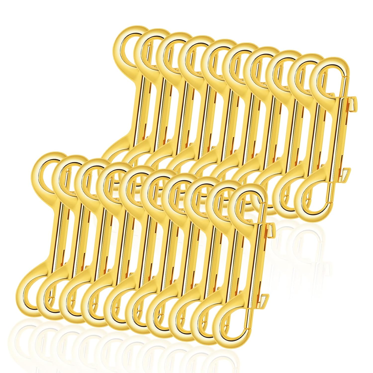 Double-Ended Bolt Snaps Keys for Dogs Zinc Alloy