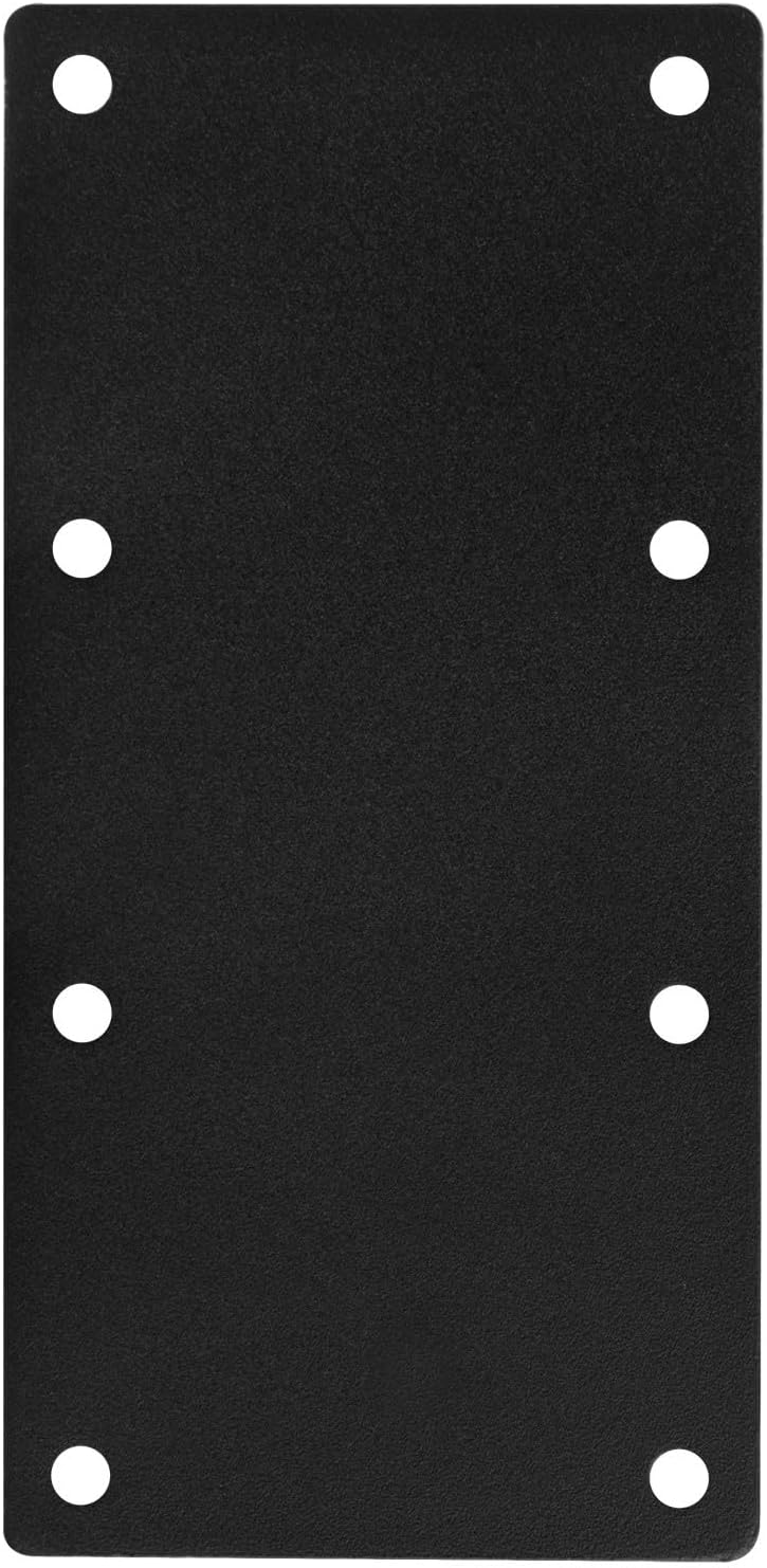4 PCS Black Flat Mending Bracket Plate for Furniture Wood Repair