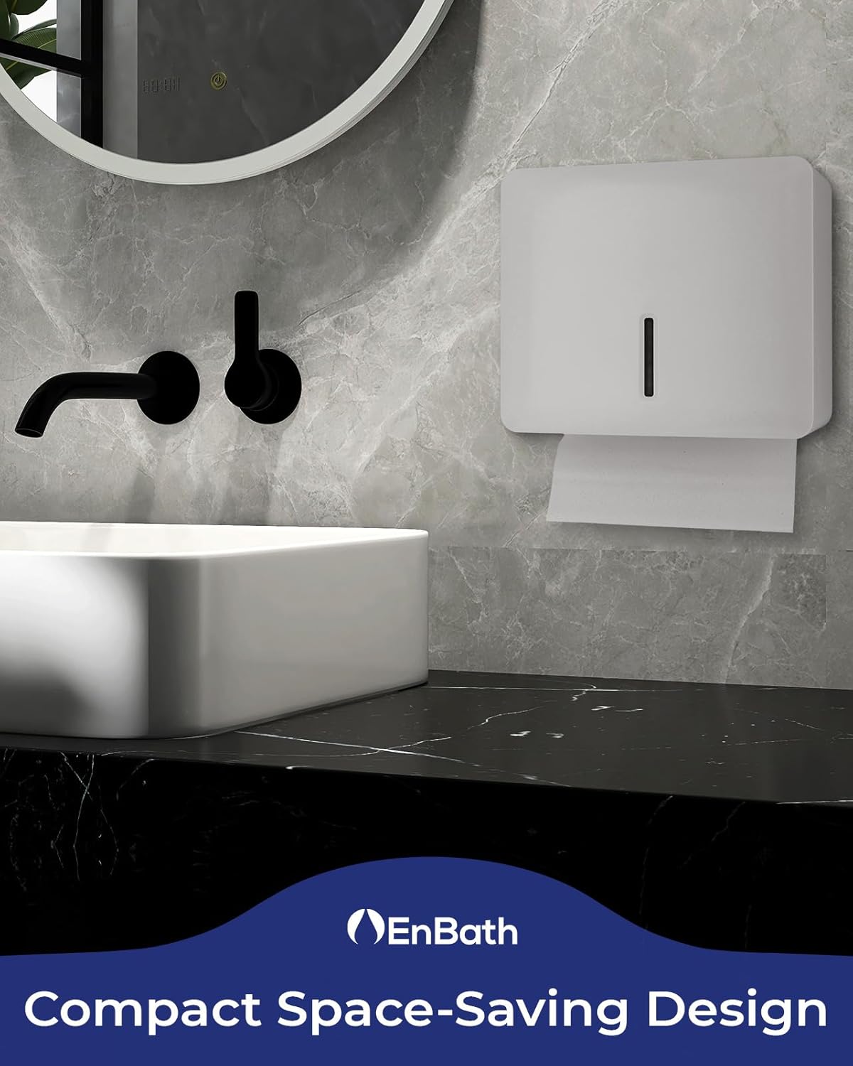 EnBath Wall-Mounted Folded Towel Dispenser