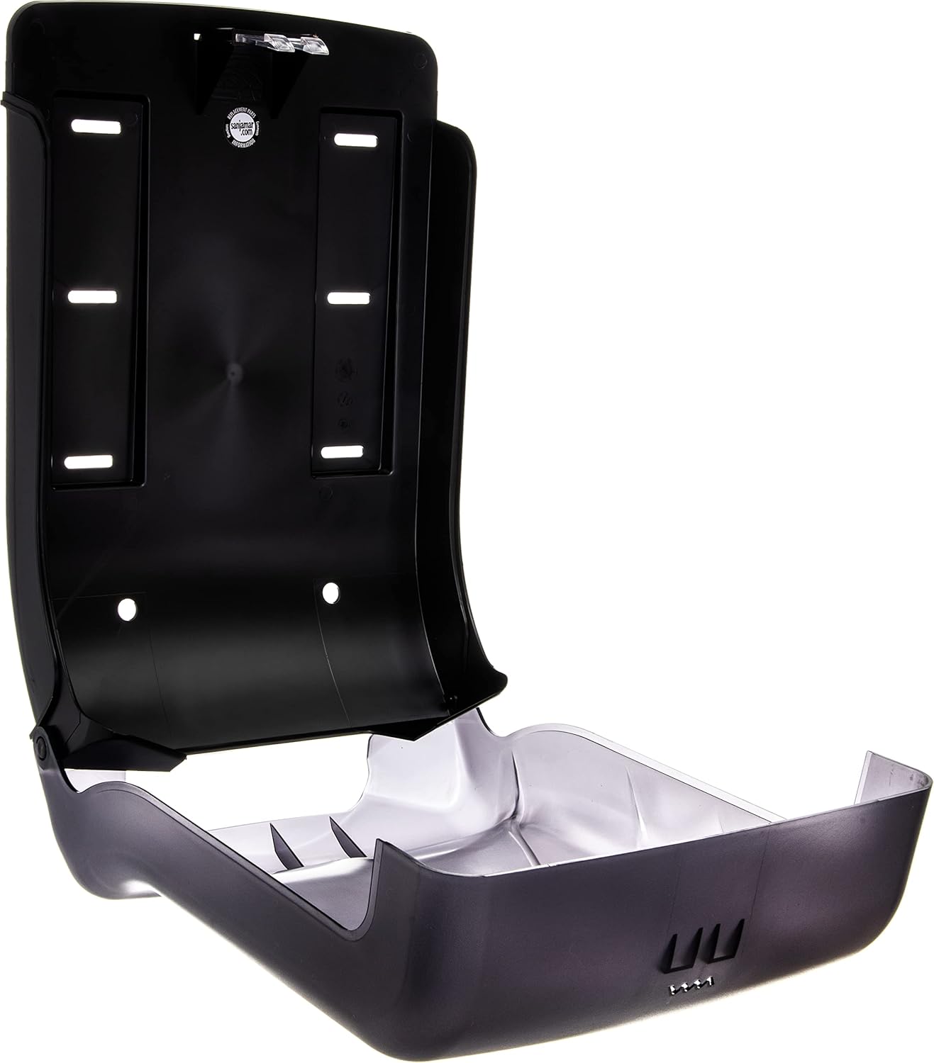 San Jamar UltraFold Plastic Paper Towel Dispenser for Bathroom Black