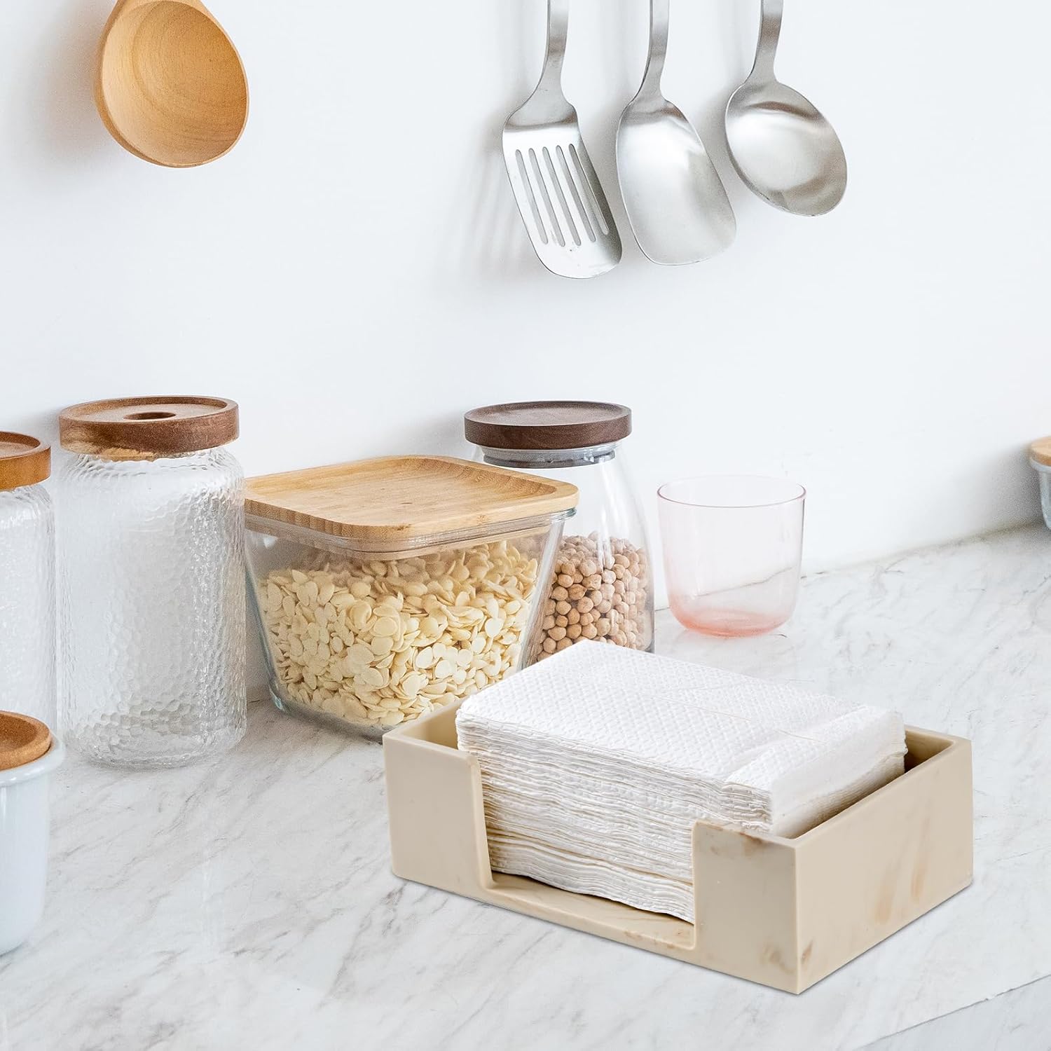 Marble Beige Napkin Holder