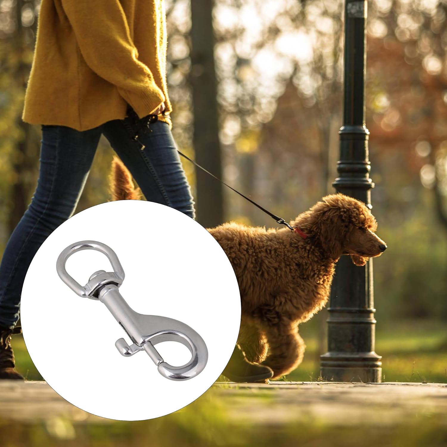Durable Trendy Silver Keychain Strap with 304 Stainless Steel