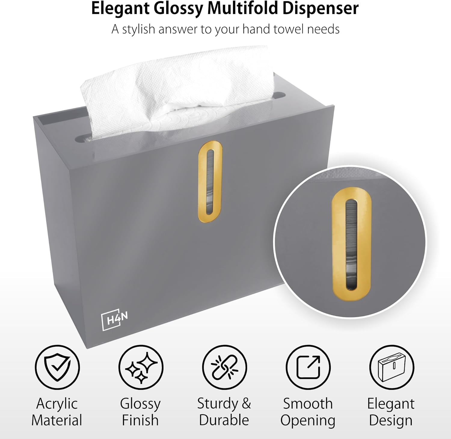 Compact Hand Paper Towel Dispenser Countertop