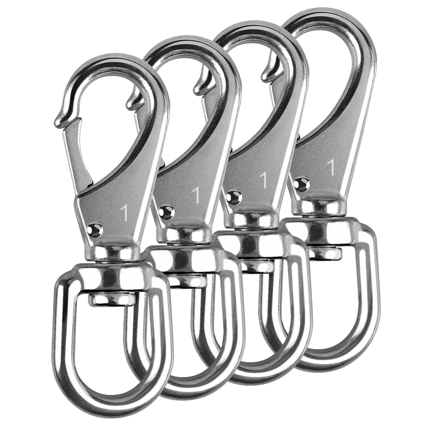UVES ProGuard 4-Piece Stainless Steel Swivel Snap Hooks for 35 Flagpoles