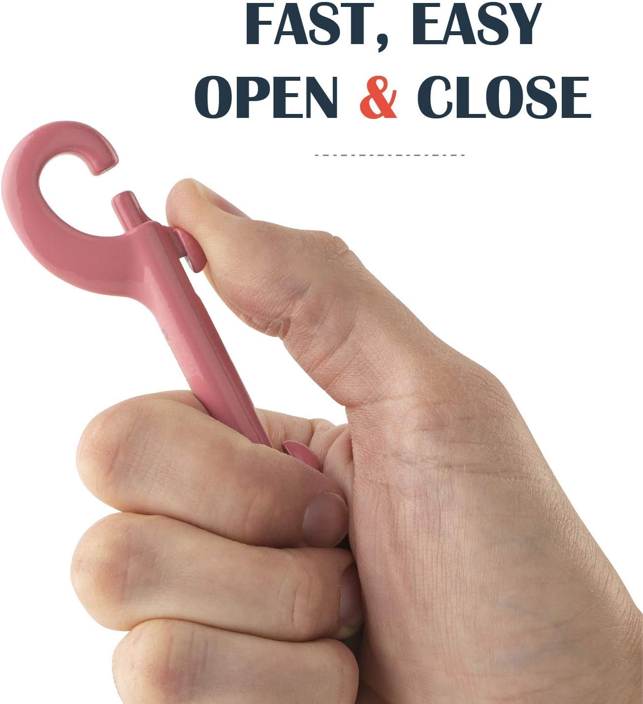Flourish Stainless Steel Snap Hook Light Pink