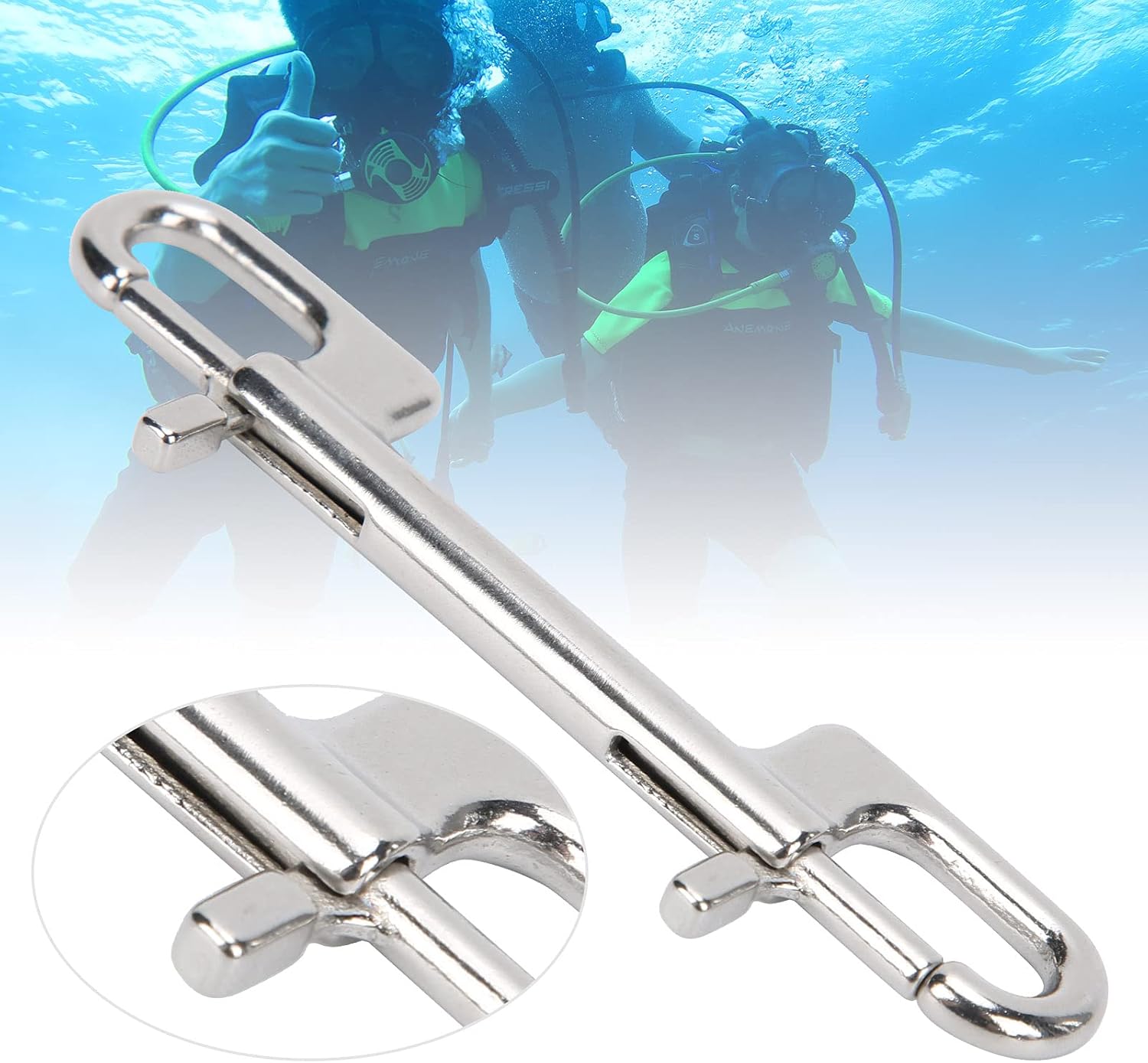 Stainless Steel Double-Ended Bolt Snap Hook