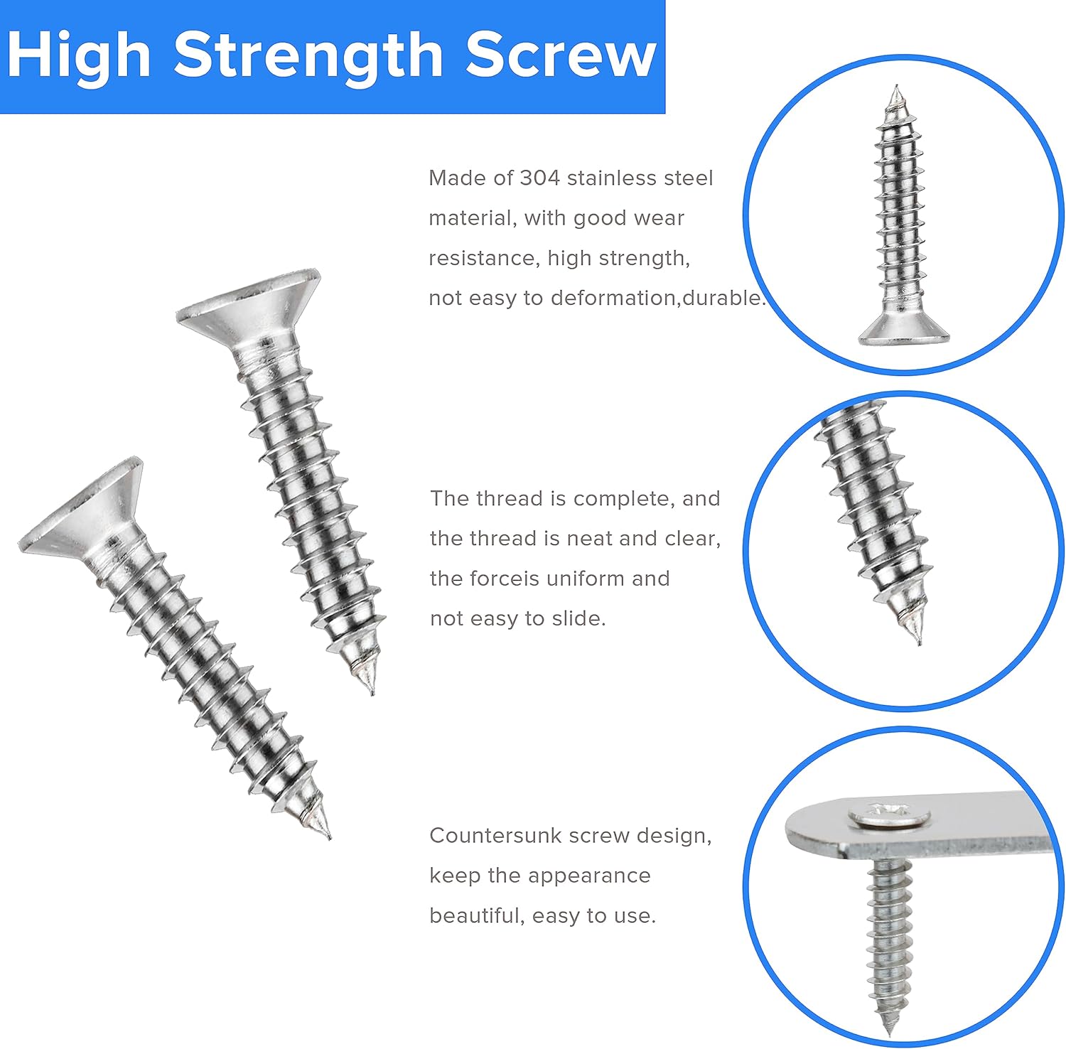 Sturdy Stainless Straight Bracket Set for Furniture Repair