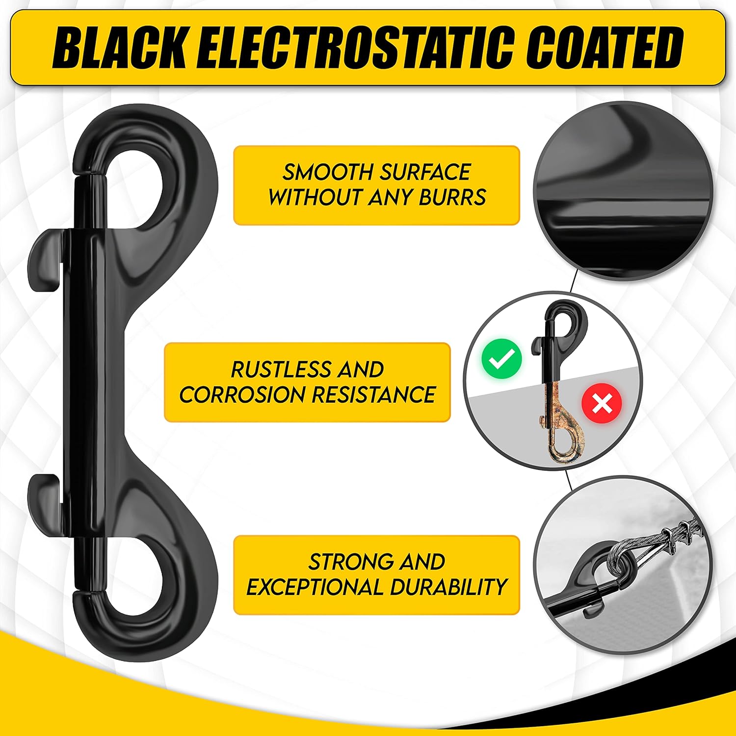 Secure and Durable Bolt Snap Hook Set