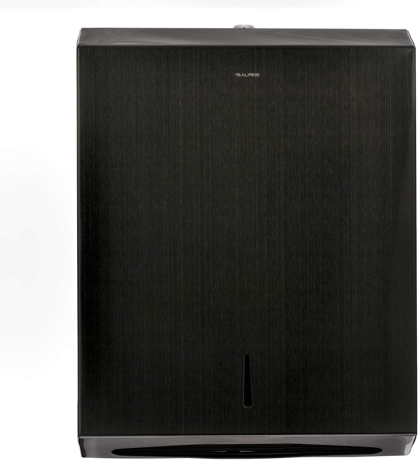 Alpine Black Towel Dispenser - Industrial Wall-Mount
