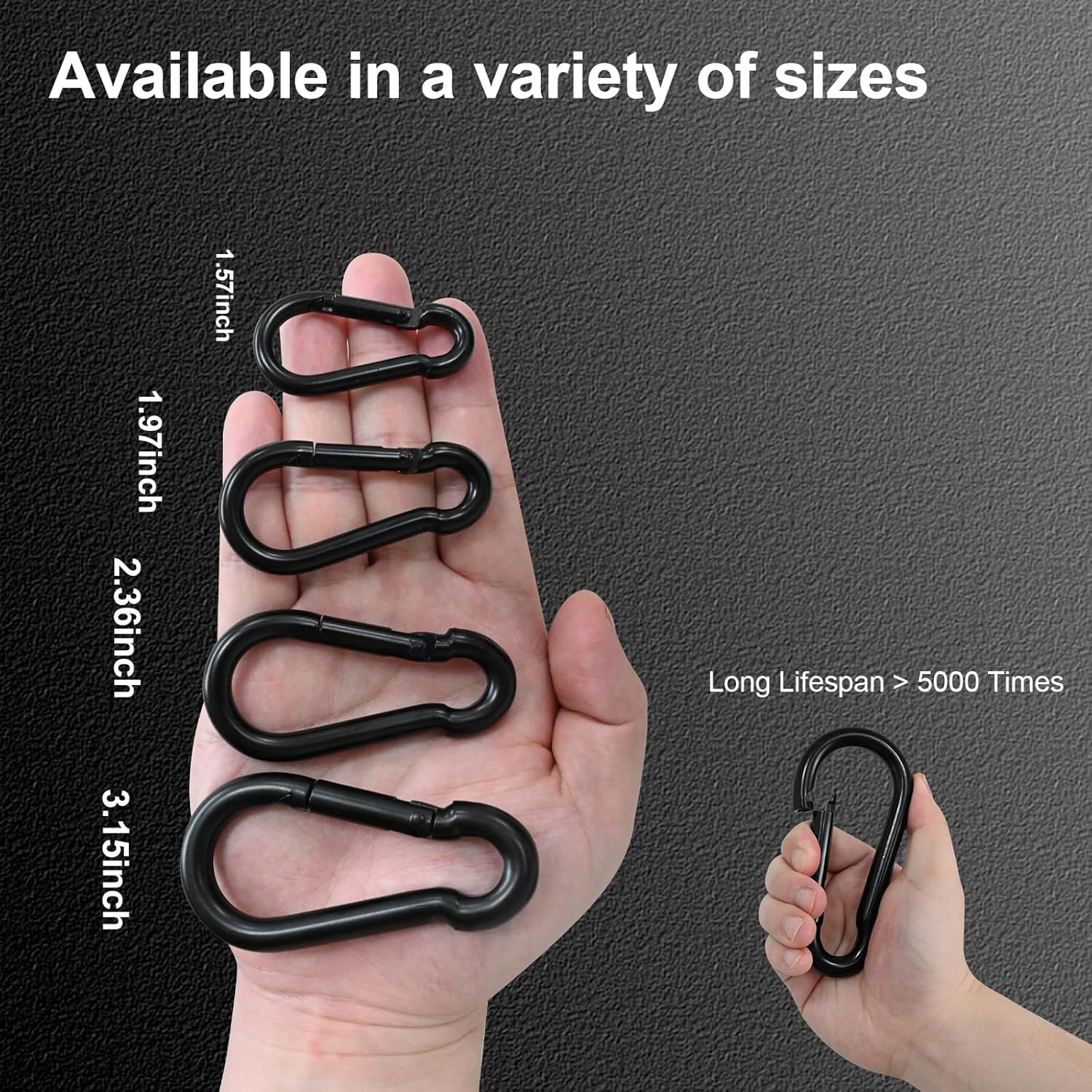 10Pack KINLINK Spring Snap Clips