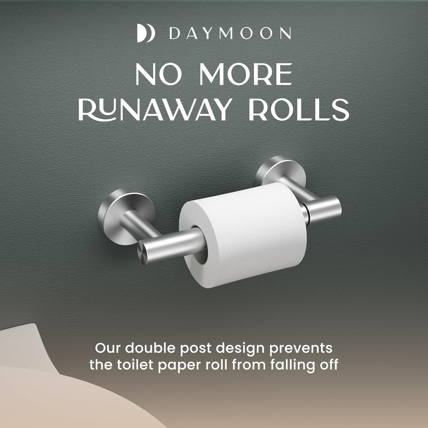 Day Moon Designs Brushed Nickel Toilet Paper Holder