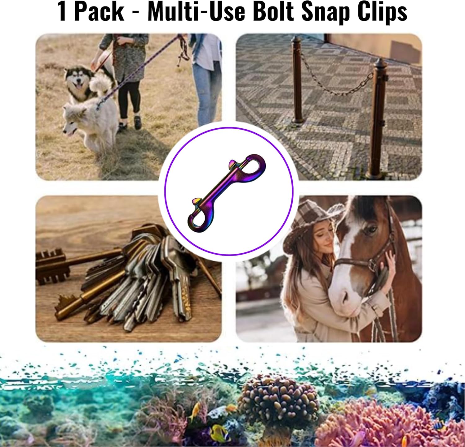 Marine Grade Bolt Snaps 100mm