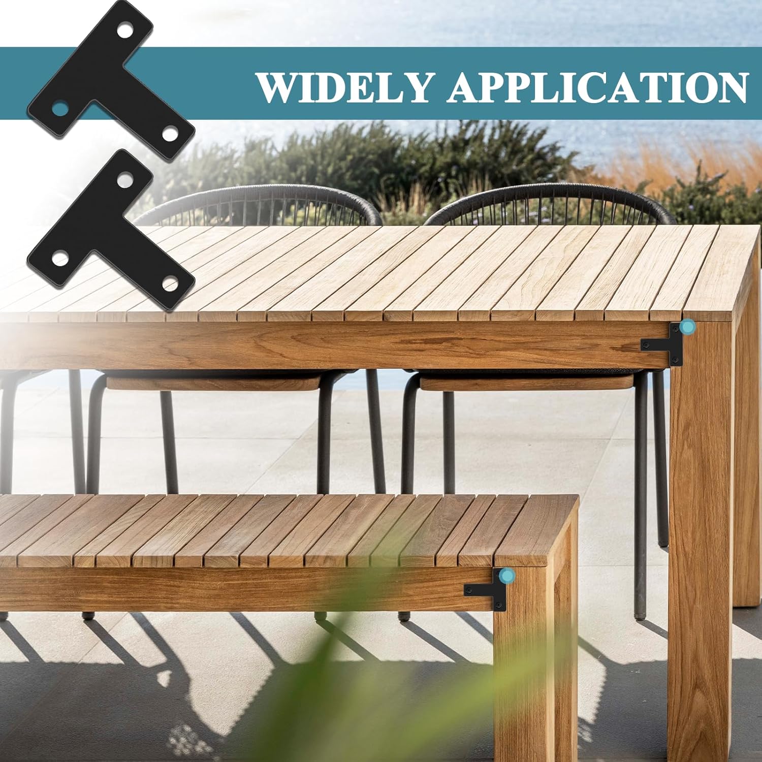 12-Piece Durable Steel Corner Brackets