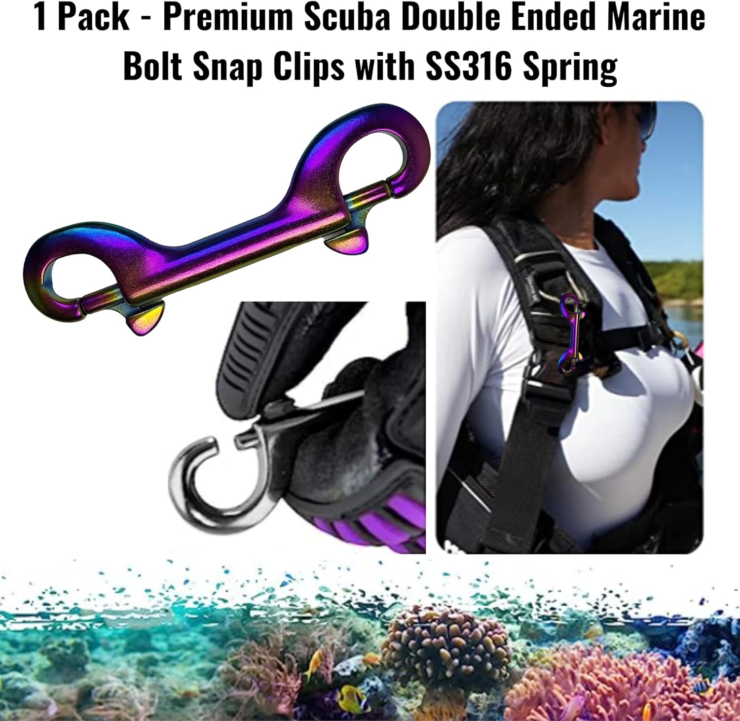 Marine Grade Bolt Snaps 100mm
