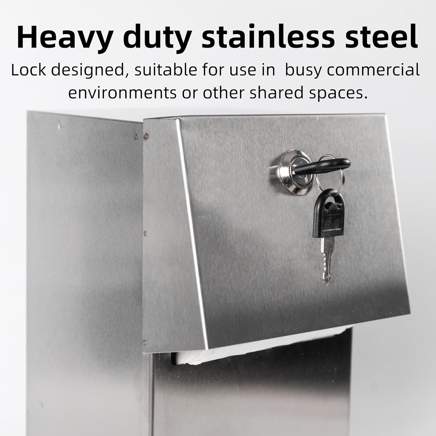 Commercial Double Rolls Toilet Paper Dispenser with Lock