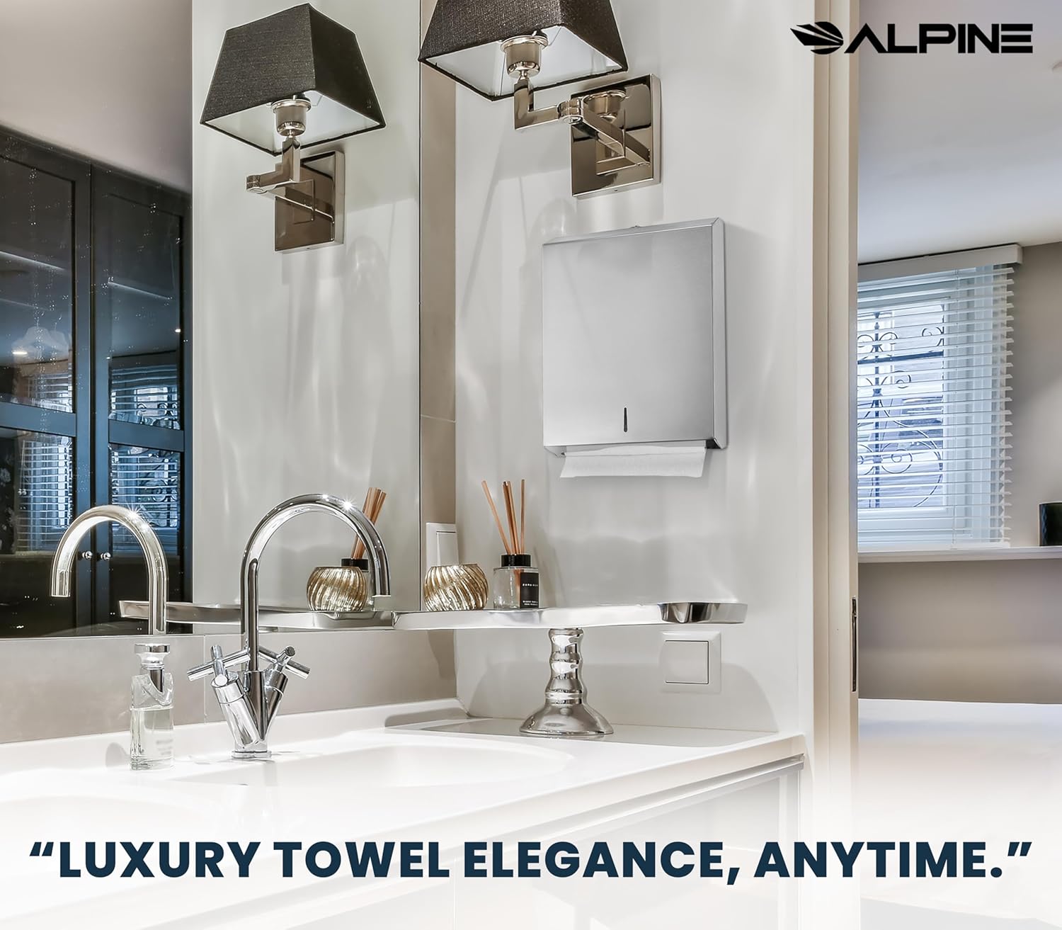 Alpine Commercial Paper Towel Dispenser Wall Mount Stainless Steel
