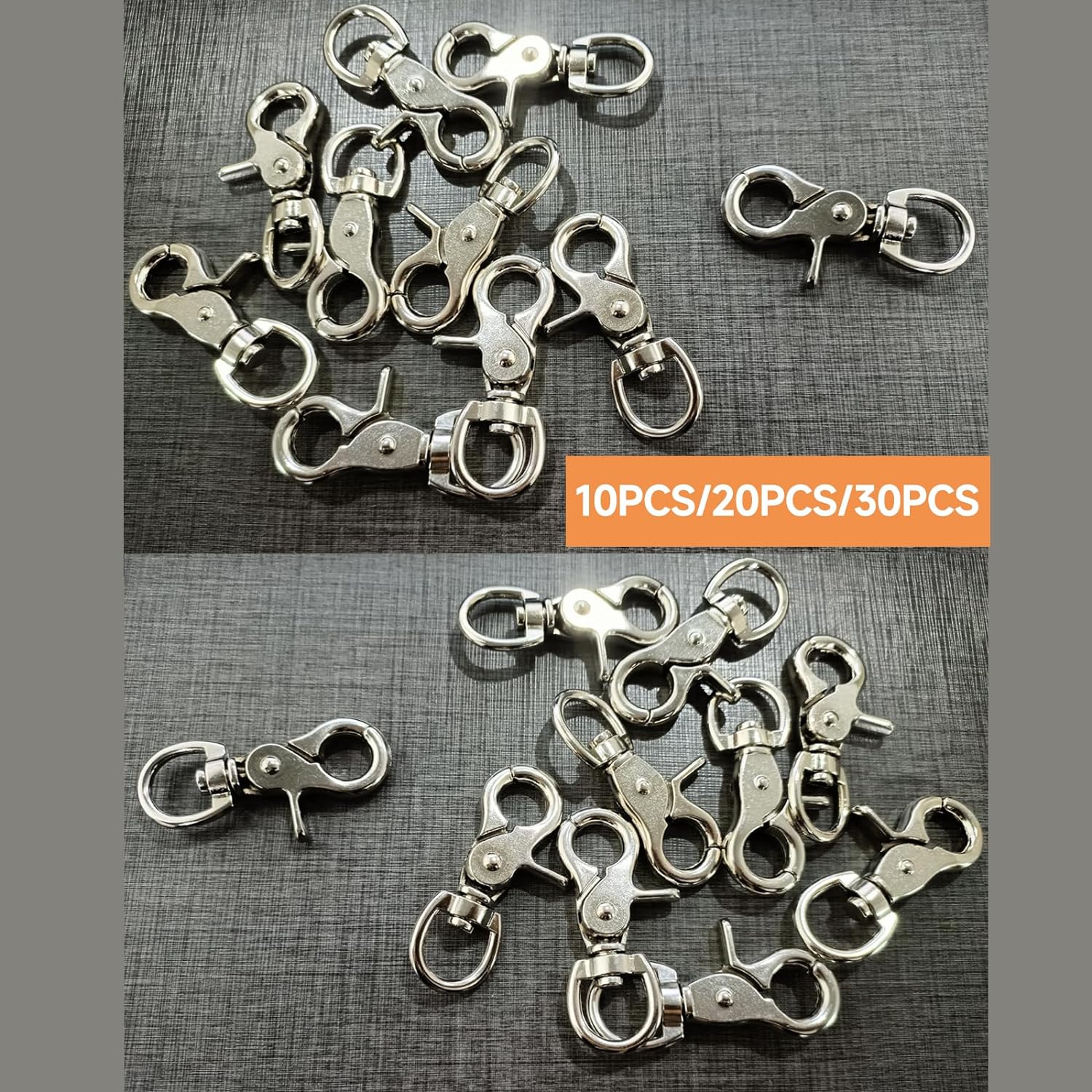 10PCS Durable Trigger Snaps Zinc Alloy Open Design Easy to Install