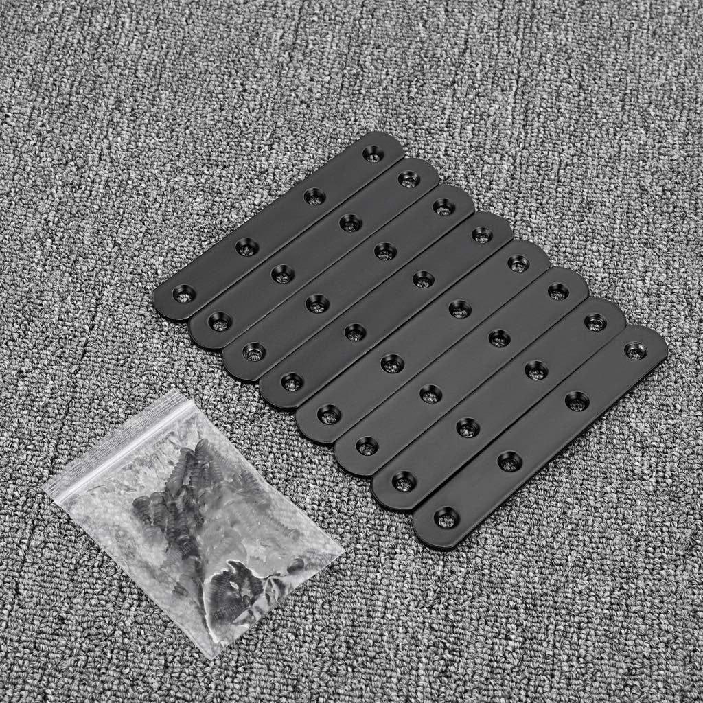 Sumnacon 8-Piece Stainless Steel Flat Plates - Heavy Duty furniture repair tools