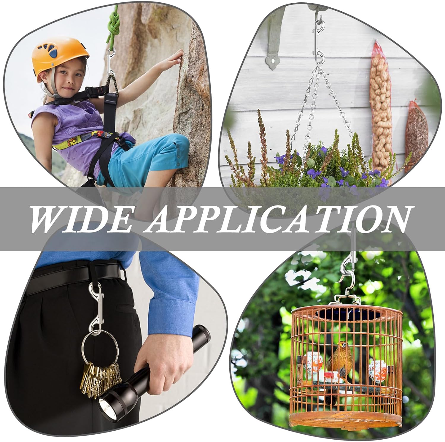 ERKOON Double-E Easy-Opening Heavy-Duty Pet and Hobby Snaps