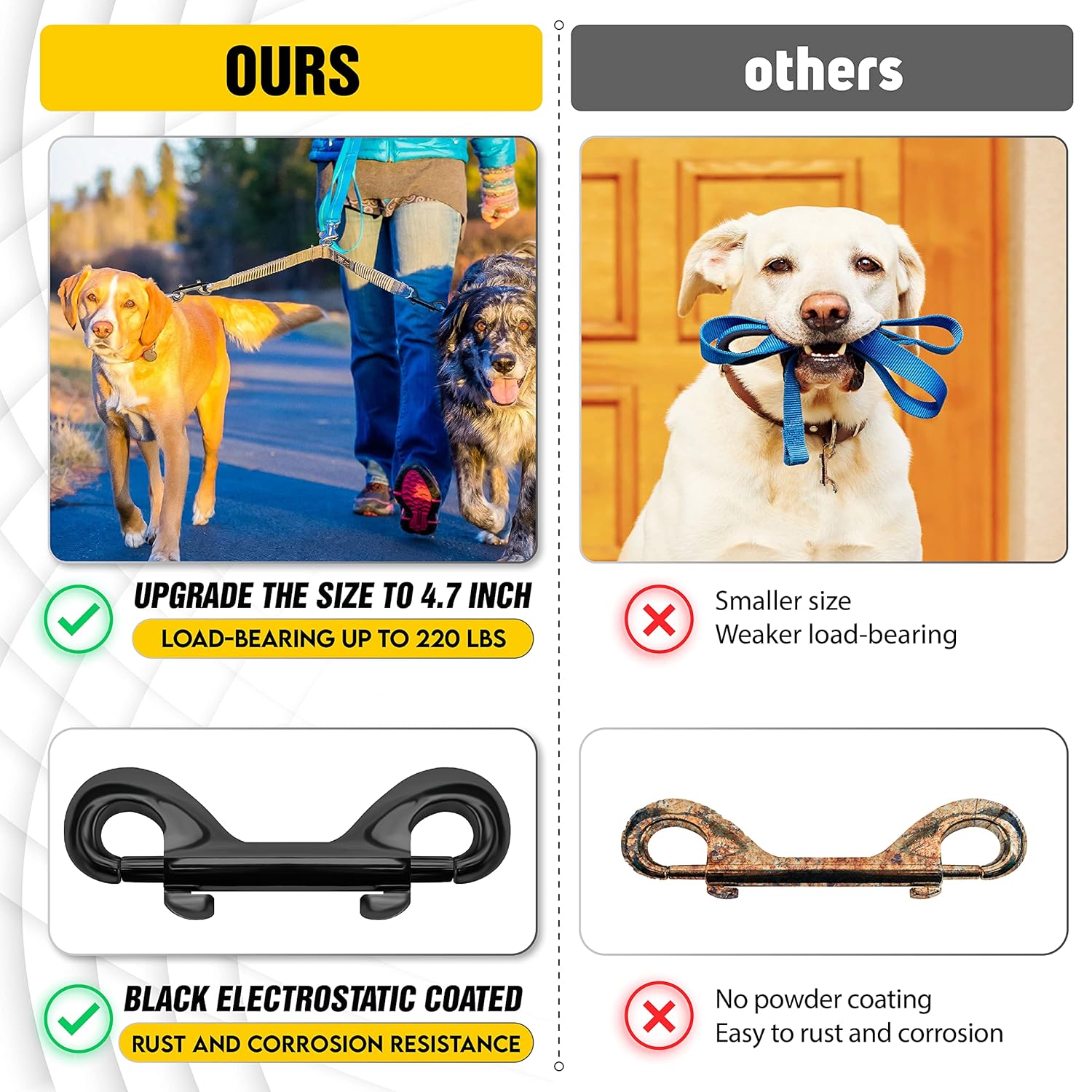 Secure and Durable Bolt Snap Hook Set